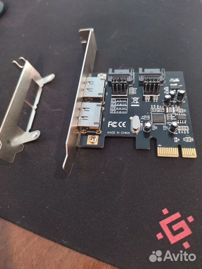 Плата расширения PCI-E X1 (2 SATA III+2 esata)