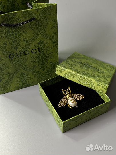 Брошь пчела эстетика Gucci