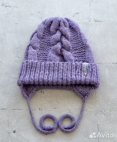 Шапка вязаная детская на 2-3 года