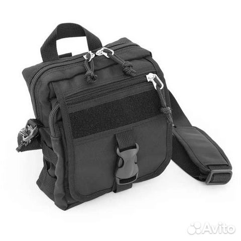 Сумка наплечная (органайзер) малая черная (20x18x8
