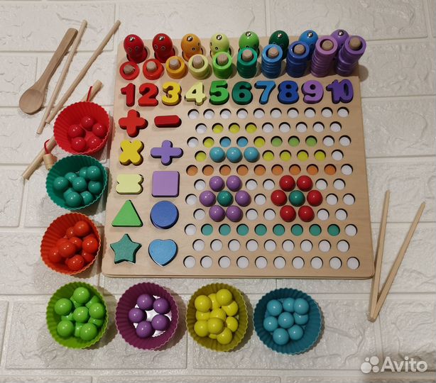 Деревянный сортер монтессори