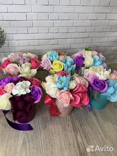 Букеты из мыльных цветов