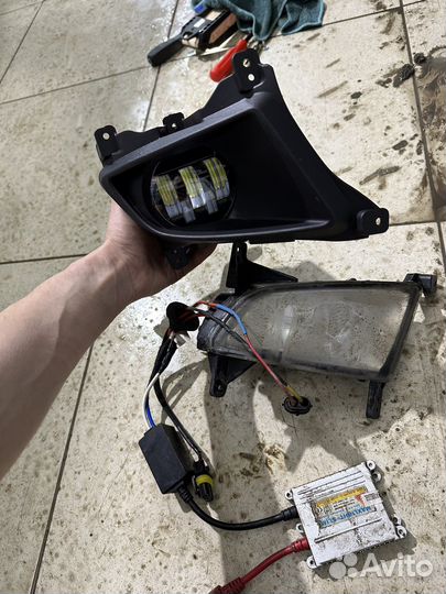 LED туманки приора