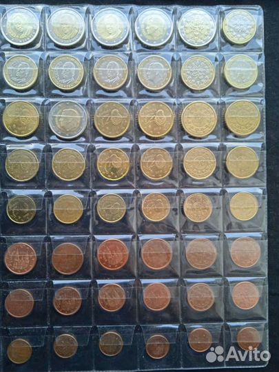 Монеты погодовка Испания и Португалия