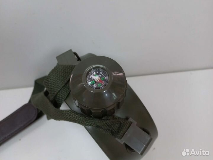 Фляжка тактическая нержавейка с компасом