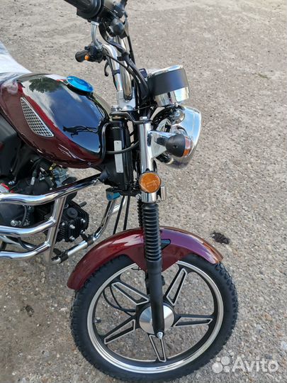 Мопед 50 Alpha Бордовый