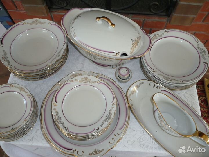 Столовый сервиз на 6 персон фарфор Барановка
