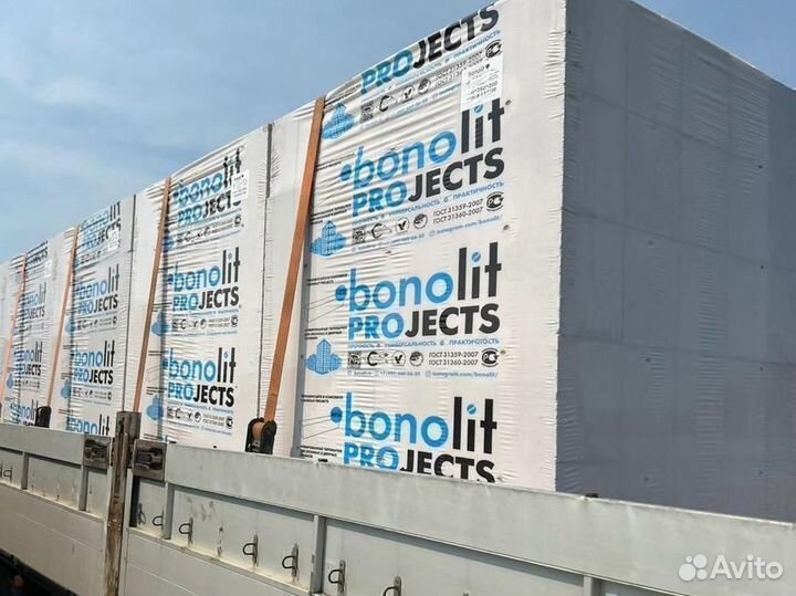 Газобетонные блоки Bonolit (Бонолит) 600х150х250