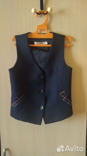 Жилет школьный Гудвин р. 128 для девочки