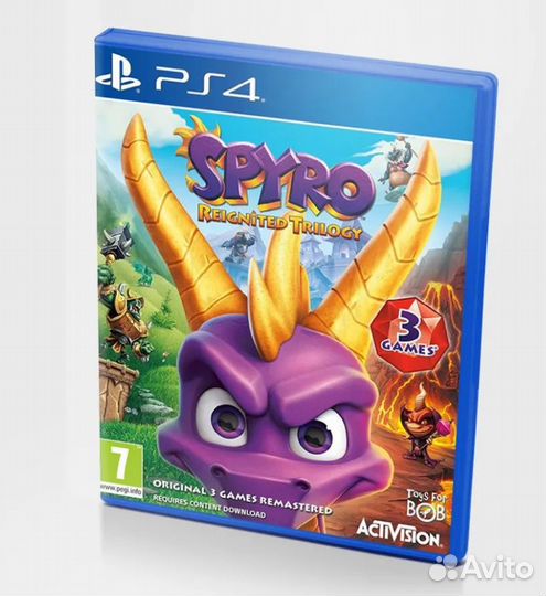 Игра Spyro Trilogy (PS4) Английская версия