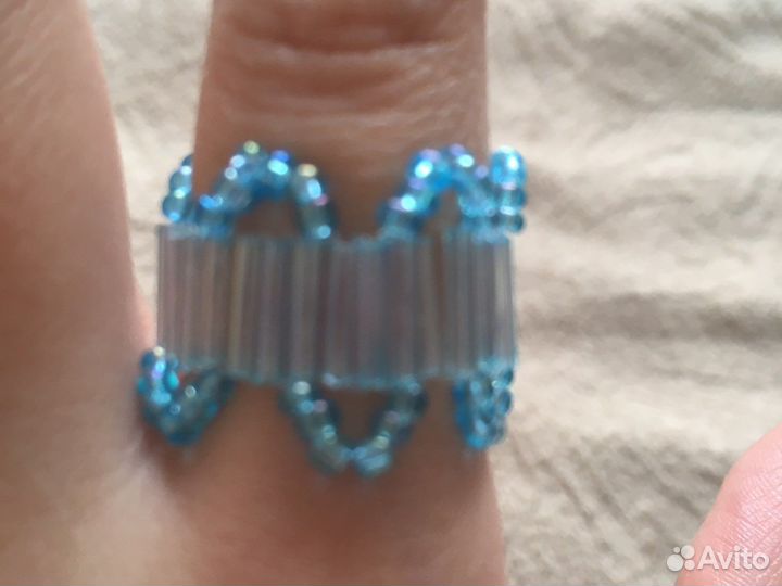 Колечко из стекляруса