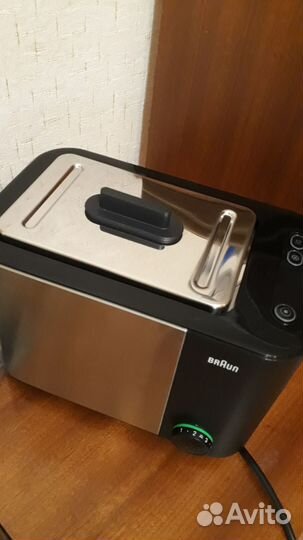 Тостер braun HT 501AI черный/серебристый