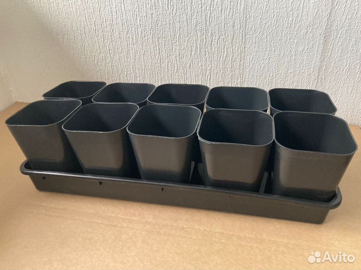 Горшки для рассады 10шт