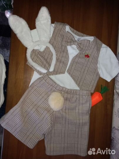 Костюм зайчика размер 98 104 110