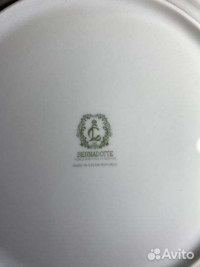 Тарелки мейсенский букет Чехия 25 см