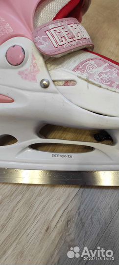 Коньки раздвижные для девочки 30 - 33