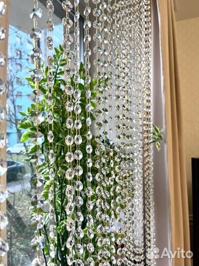 Хрустальные шторы дождь декор