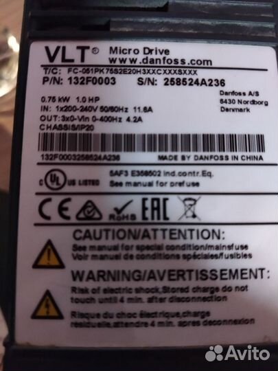 Частотный преобразователь 380