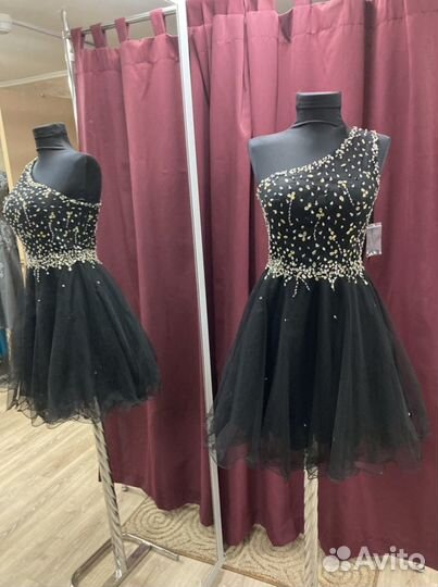 Новое платье с камнями и бисером