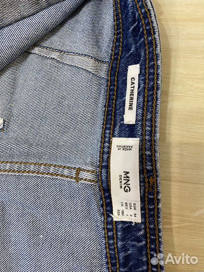 Джинсы кюлоты mango женские 34