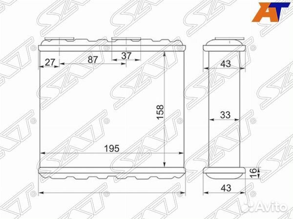 Радиатор отопителя салона nissan expert