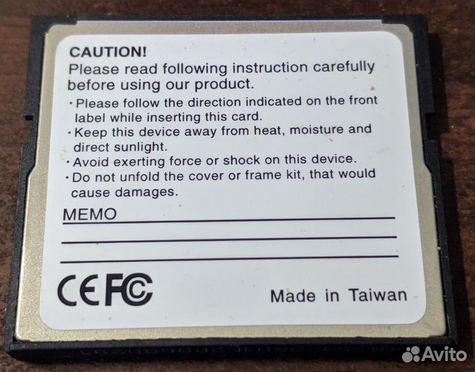 Карта памяти 512MB CompactFlash (CF)