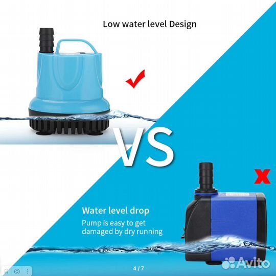 Водяной насос погружной для аквариума