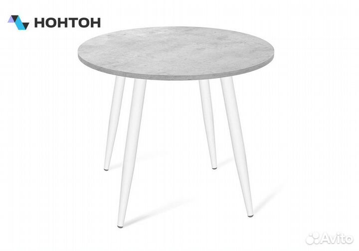 Стол SHT-TU14/TT 90 белый муар / бетон чикаго свет