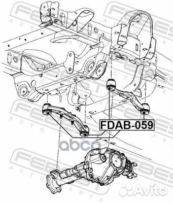 Сайлентблок опоры дифференциала fdab059 Febest