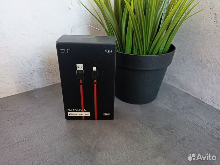 Кабель USB/Lightning Xiaomi ZMI MFi 100см Красный
