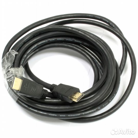 Кабель hdmi-hdmi v1.4 1.8м черный, экран #39023