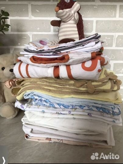 Пакетом детское постельное белье конверт IKEA