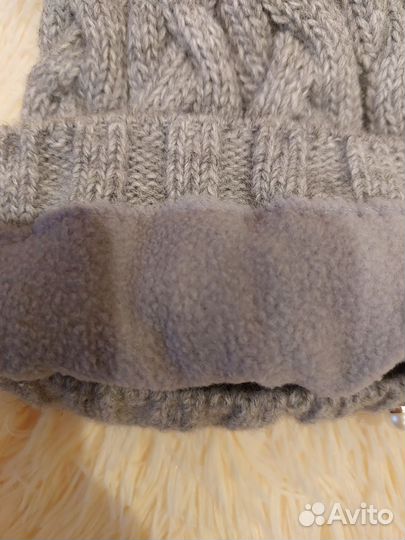 Шапка зимняя женская вязанная