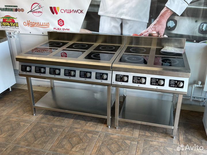 Индукционная плита 2-4-6 конфорок