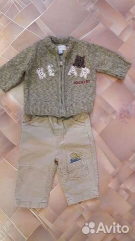 Свитер и брючки для совсем маленького модника