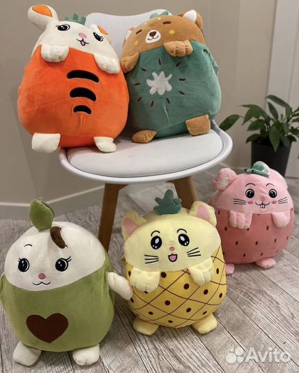 Подушка игрушка с пледом