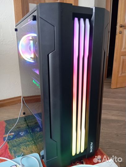 Игровой компьютер с монитором