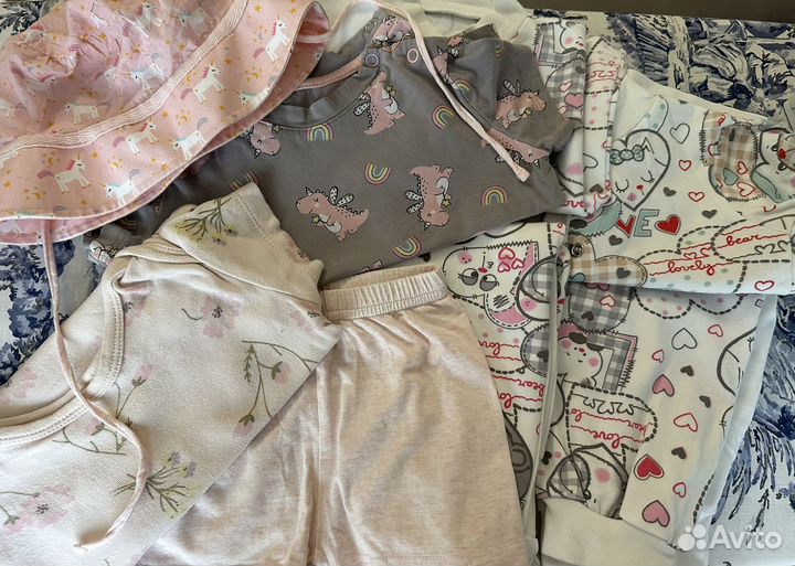 Детские вещи пакетом 68 74 на девочку