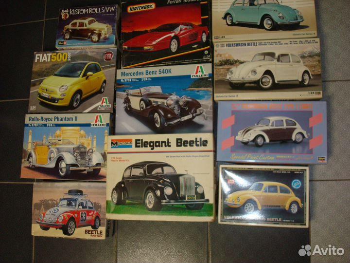 Сборные модели авто. Масштаб 24\25\16\20 Раритеты