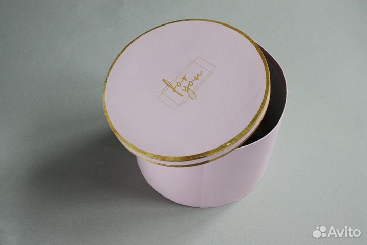 Коробка подарочная для цветов упаковка шляпная