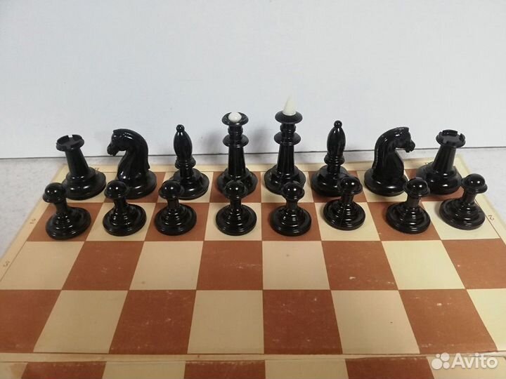 Шахматы любительские СССР фигуры из карболита