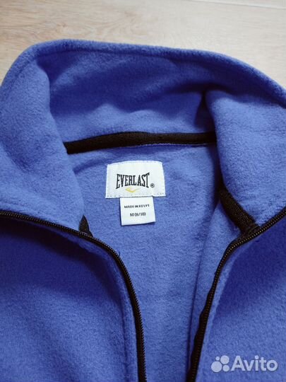 Спортивная флисовая кофта зип everlast сток новая