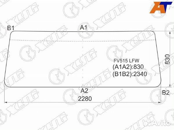 Стекло лобовое mitsubishi fuso supergreat