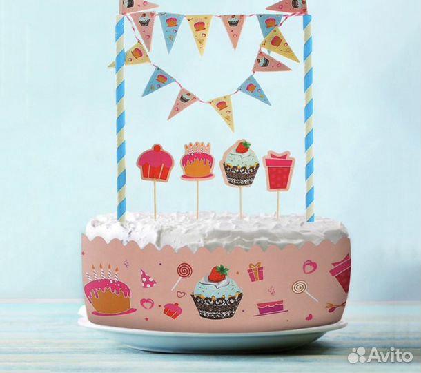 Аксессуары для фотосессии на палочке, 4 предмета: