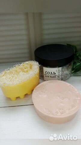 Массажное мыло с люфой