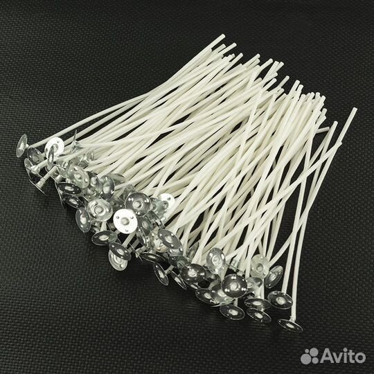 100 шт. Фитиль вощеный D 2 мм 14 см