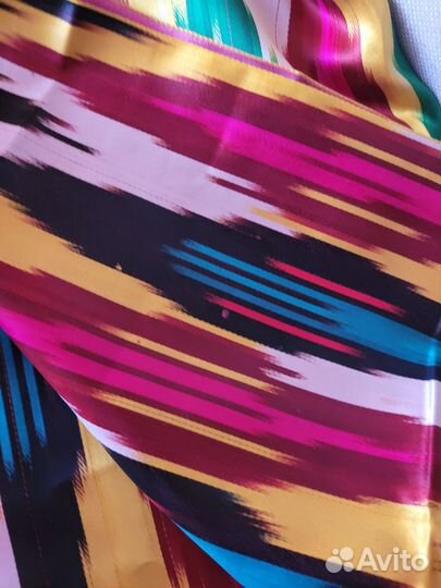 Ткань адрас шелк 3м восточная узбекская нац