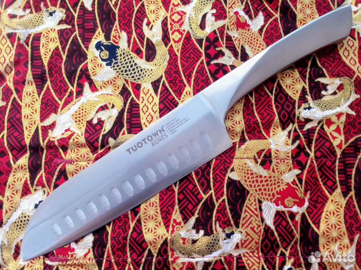 Кухонный нож Сантоку Tuotown Agnes