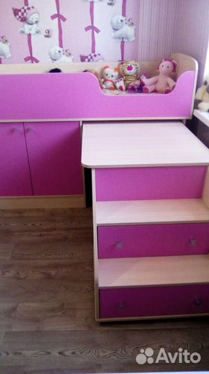 Кровать-чердак Дюймовочка 2