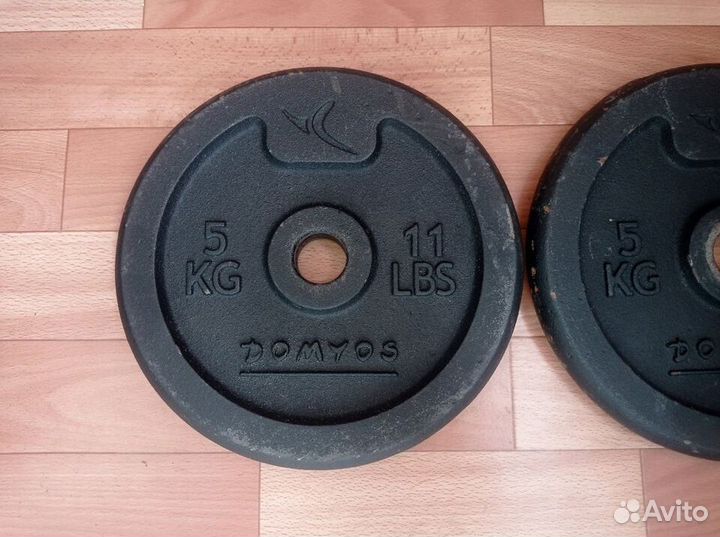 Блины на штангу \ гантели domyos